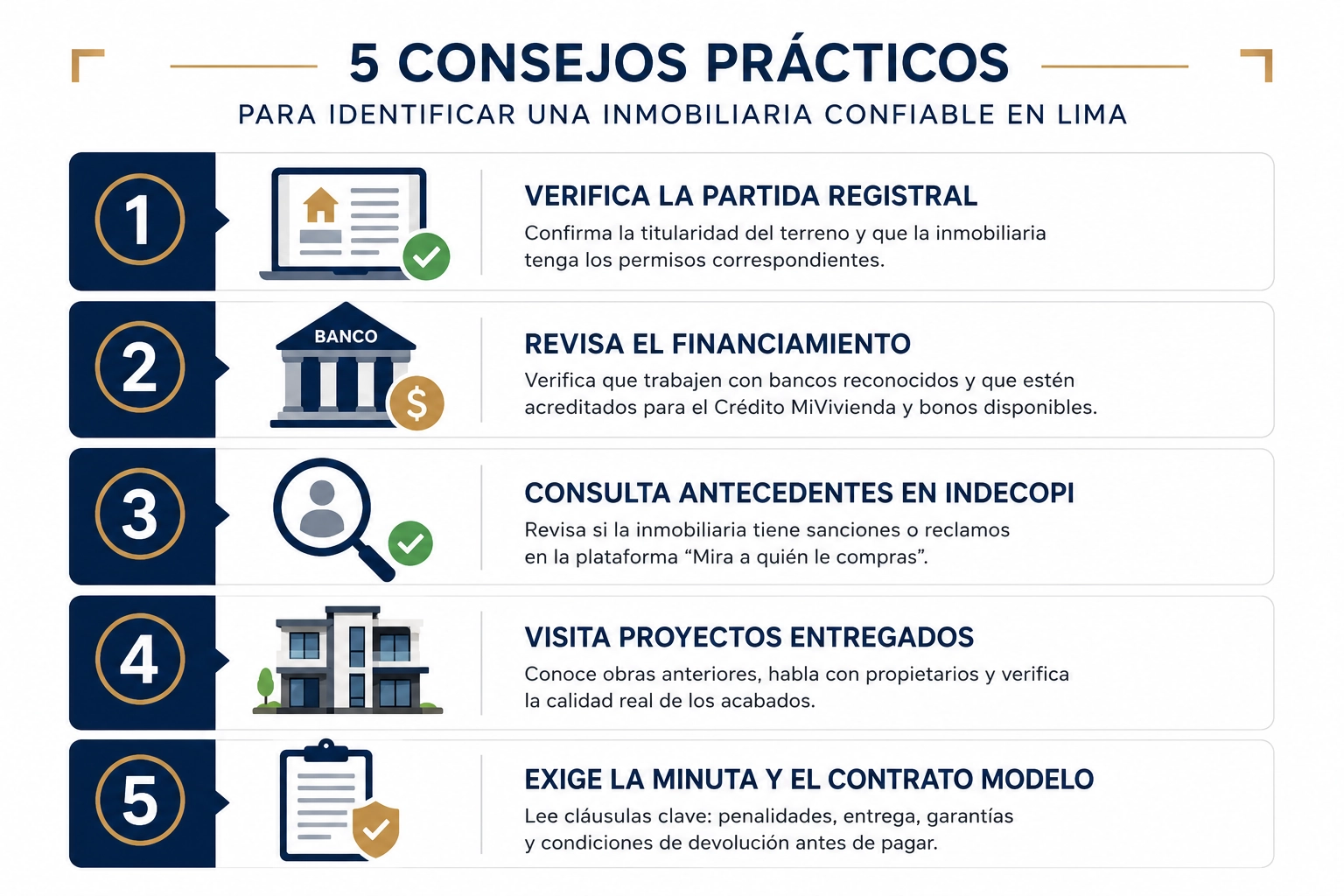 5 pasos para verificar una inmobiliaria